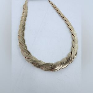 Thalia Sodi Gold-Tone Herringbone Twisted Necklace